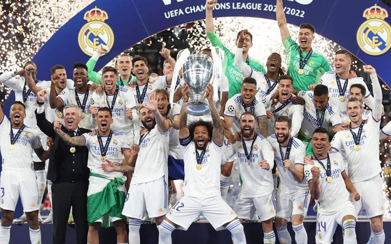 Real Madrid là đội bóng có số lần vô địch cup C1 nhiều nhất